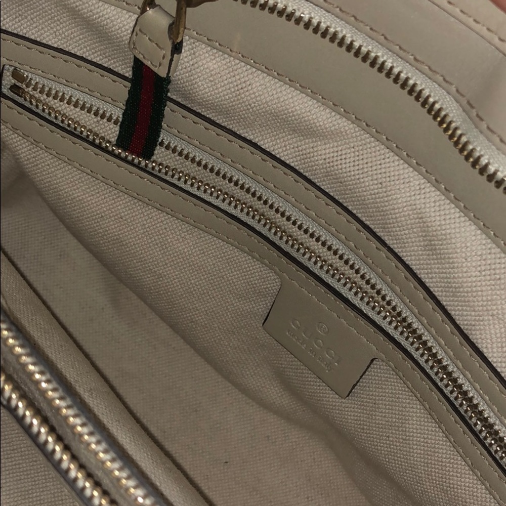 SOLD Gucci bag canvas leather - Picture 3 of 9
